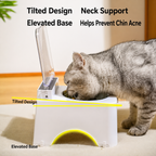Smart Sensor-Lid Pet Feeder Bowl – Dustproof, Insect-Resistant & Neck-Friendly