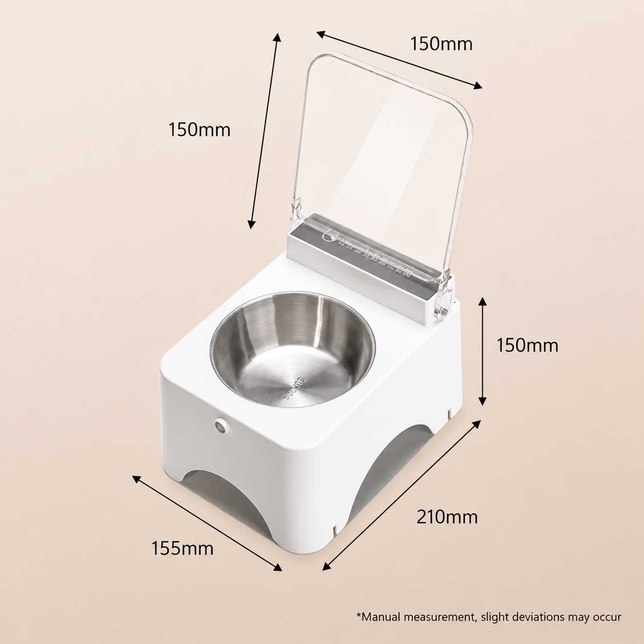 Smart Sensor-Lid Pet Feeder Bowl – Dustproof, Insect-Resistant & Neck-Friendly