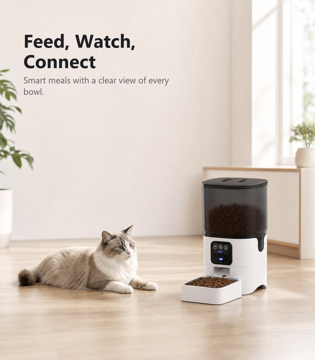 Smart WiFi Automatic Pet Feeder with HD Camera