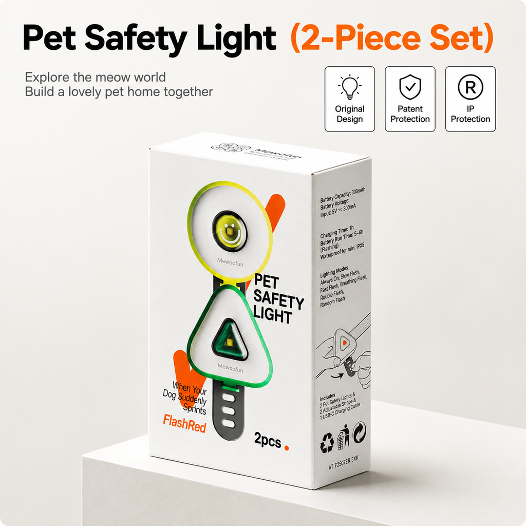 Rechargeable LED Dog Safety Light – Waterproof Night Walking Light