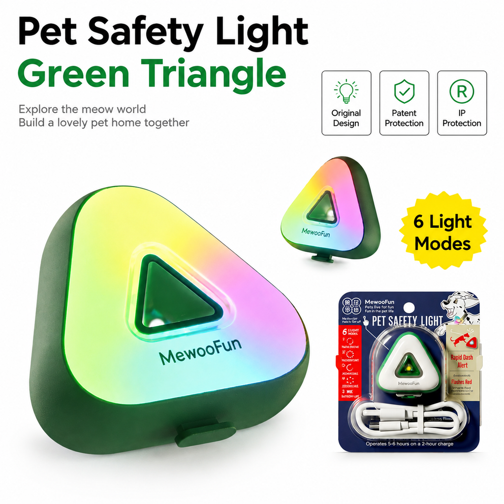 Rechargeable LED Dog Safety Light – Waterproof Night Walking Light