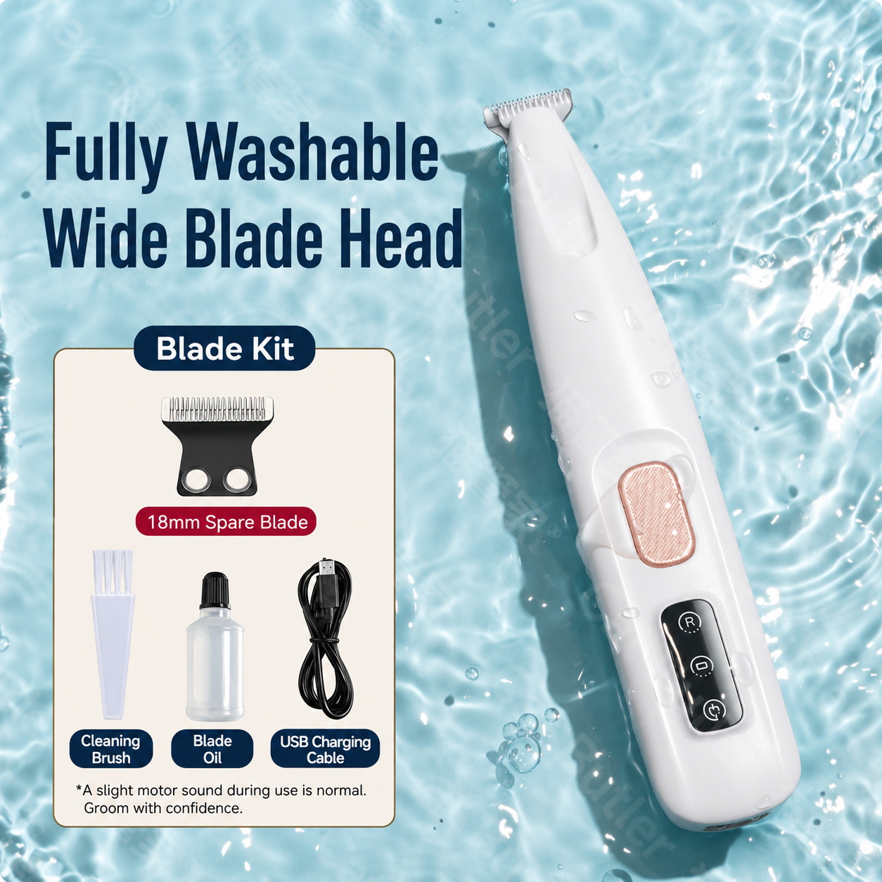 Quiet Pet Grooming Clipper for Cats & Dogs – Paw & Detail Trimmer