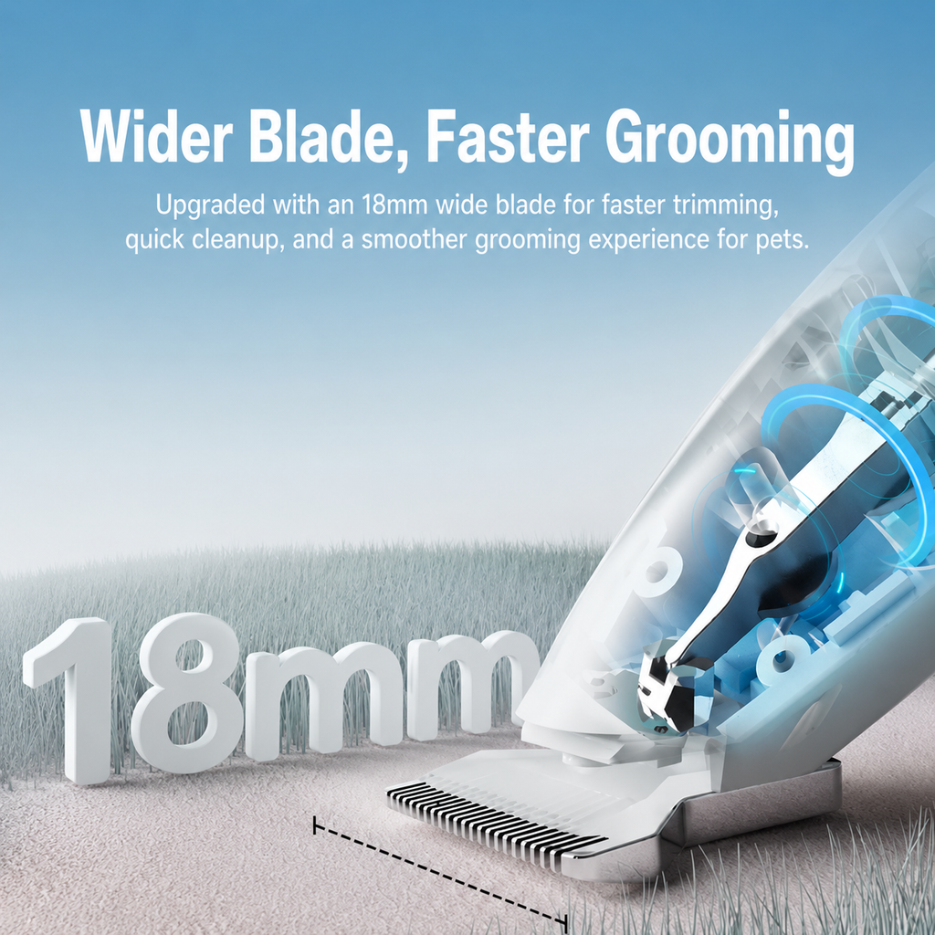 Quiet Pet Grooming Clipper for Cats & Dogs – Paw & Detail Trimmer