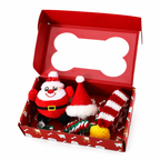 Christmas Dog Toy Gift Set – Squeaky Chew Toys & Holiday Accessories