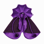 Purple Witch Hat & Cape Pet Costume – Halloween Wizard Outfit for Cats & Dogs
