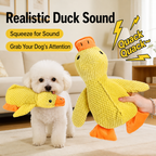 Squeaky Yellow Duck Dog Toy – Interactive Chew & Comfort Plush Toy for Dogs