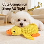 Squeaky Yellow Duck Dog Toy – Interactive Chew & Comfort Plush Toy for Dogs