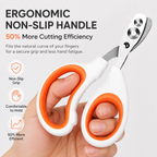 Ergonomic Cat Nail Clippers – Safe Paw Trimmer with Protective Guide Hole