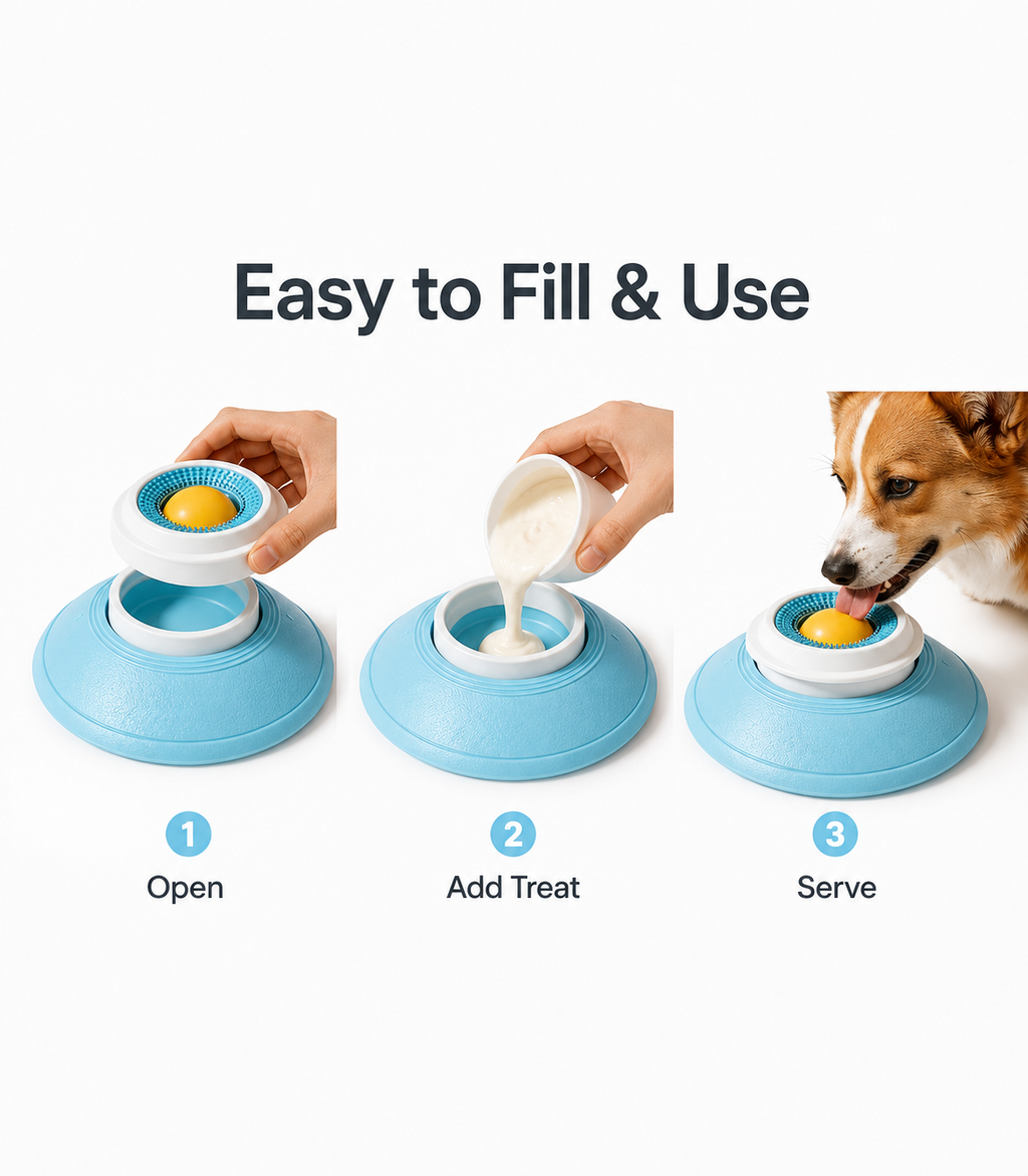 Interactive Lick Mat Toy for Dogs & Cats – Fun Treat Dispensing Pet Toy