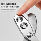 Ergonomic Cat Nail Clippers – Safe Paw Trimmer with Protective Guide Hole