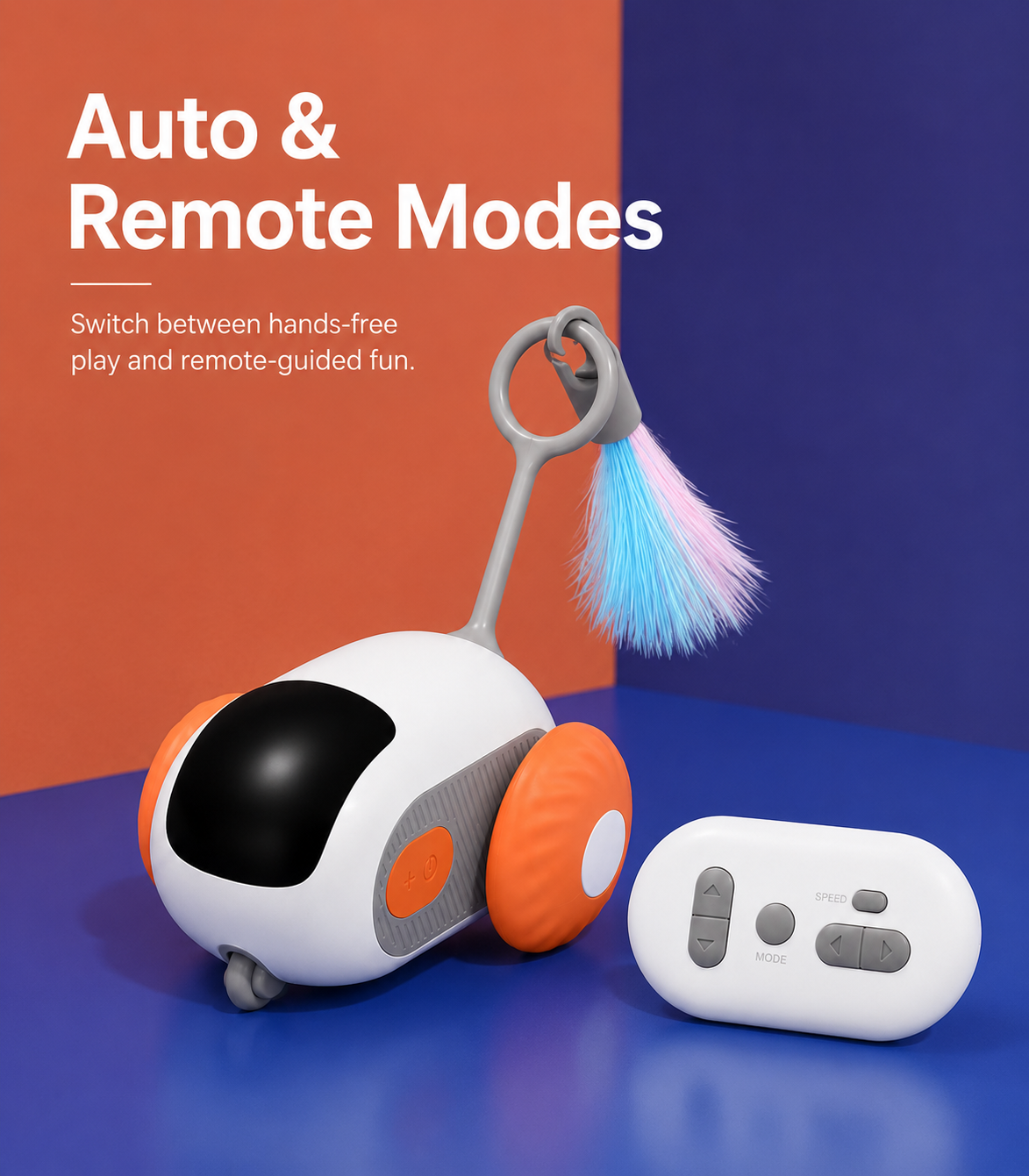 Smart Remote Control Racing Car – Electric Toy Car for Pets