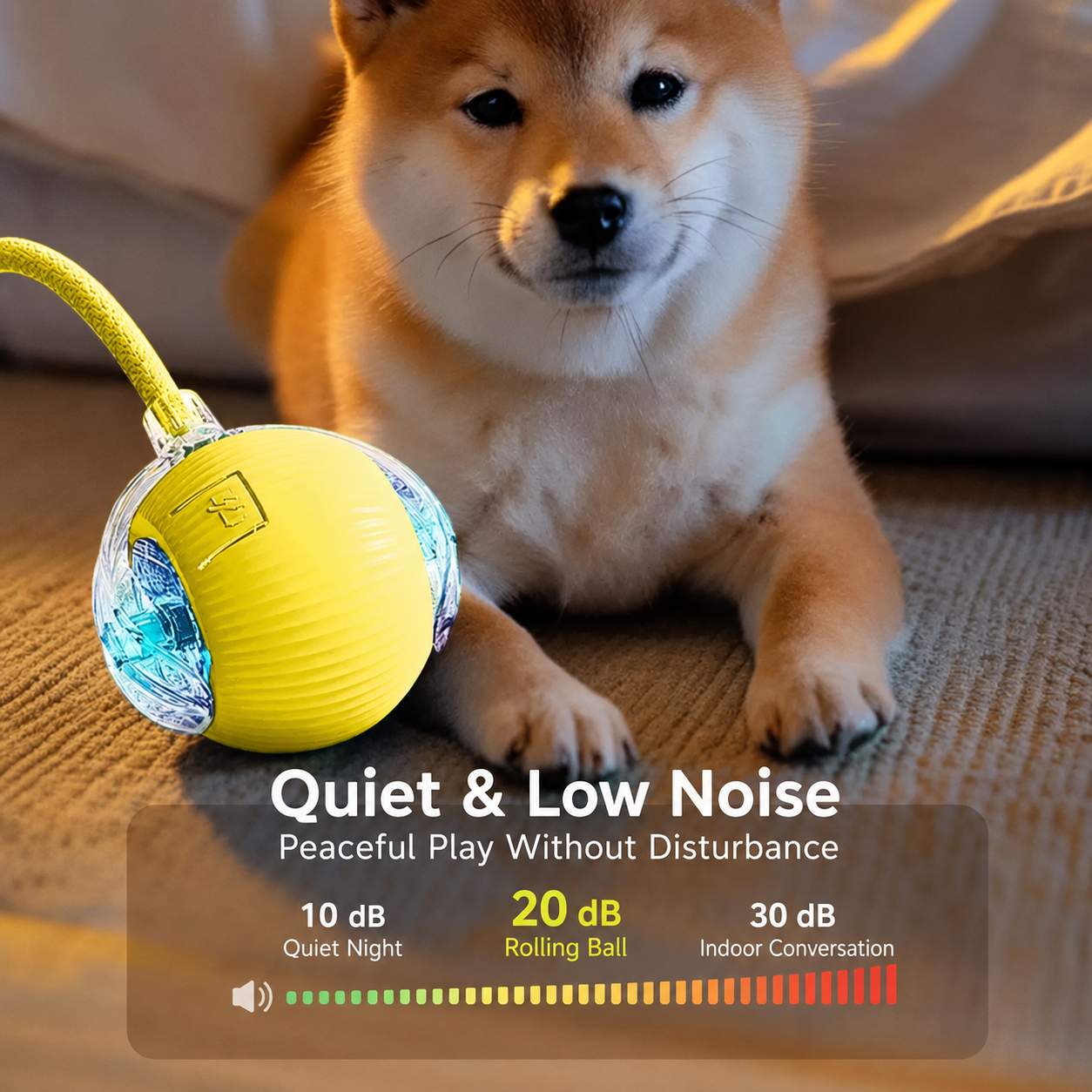 Smart Interactive Dog Ball – Automatic Electric Bite-Resistant Toy for Exercise & Boredom Relief
