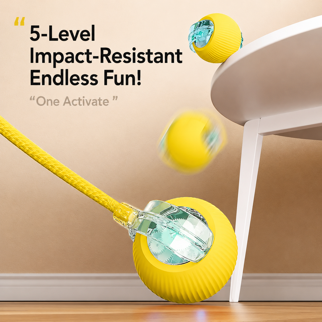 Smart Interactive Dog Ball – Automatic Electric Bite-Resistant Toy for Exercise & Boredom Relief