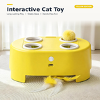 Interactive Whack-A-Mole Cat Toy – Automatic Feather Teaser Game for Cats