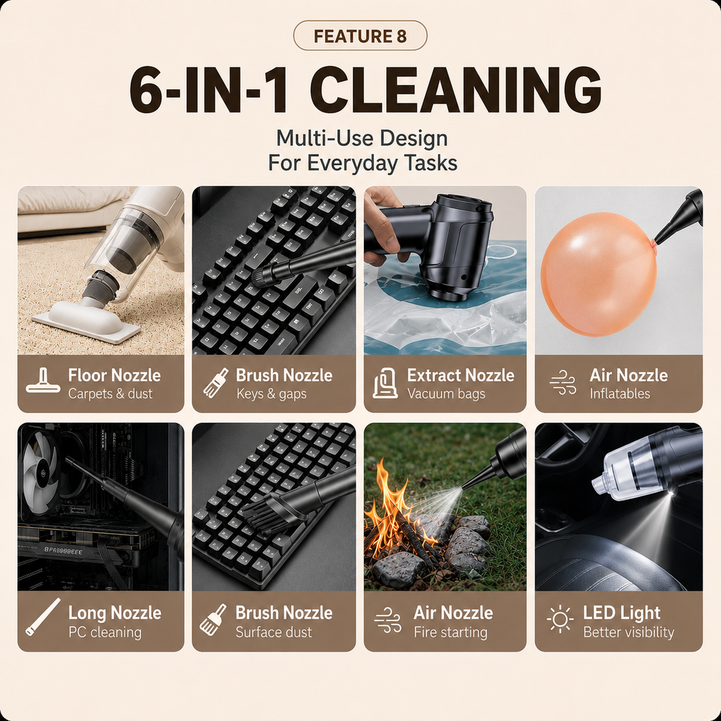 Portable Cordless Cat Hair Vacuum Cleaner