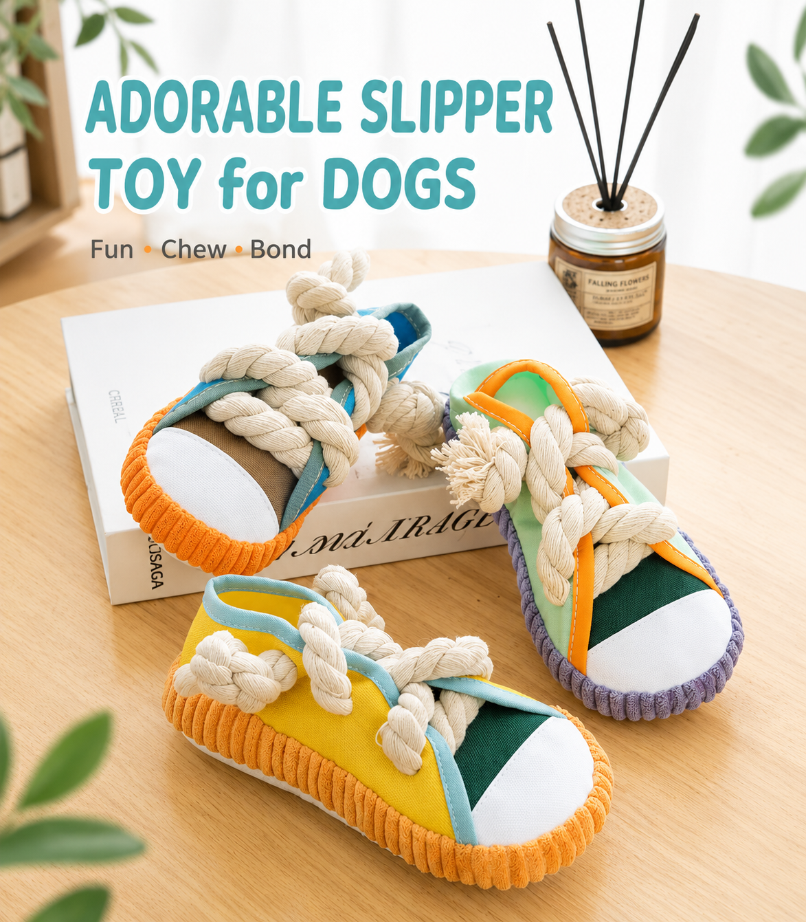 Squeaky Slipper Chew Toy for Dogs