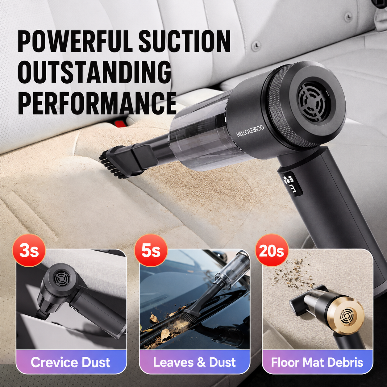6-in-1 Cordless Handheld Pet Hair Vacuum & Air Blower