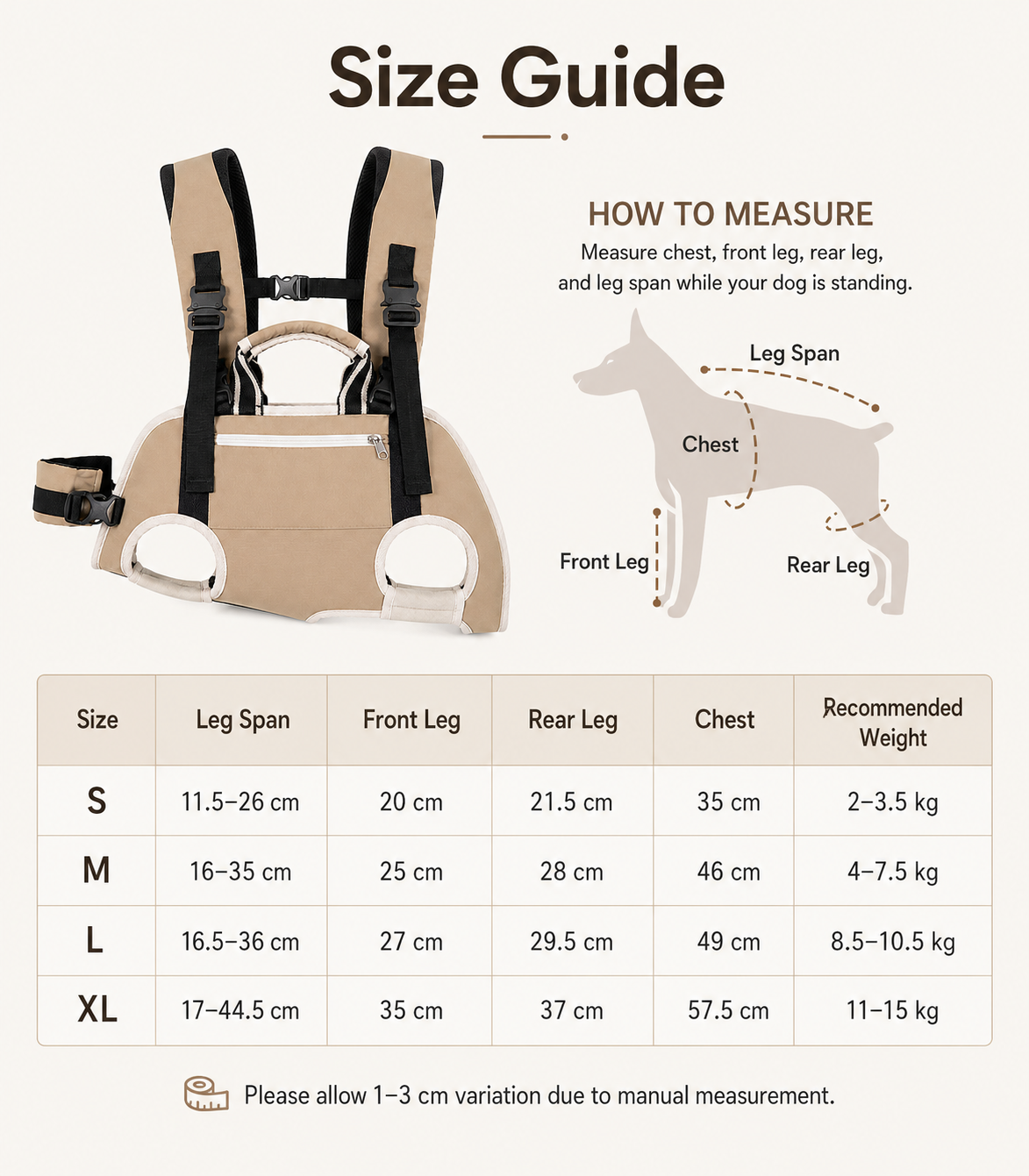 Cooling Breathable Spine-Support Dog Carrier Backpack for Small & Medium Dogs