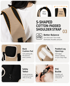 Cooling Breathable Spine-Support Dog Carrier Backpack for Small & Medium Dogs