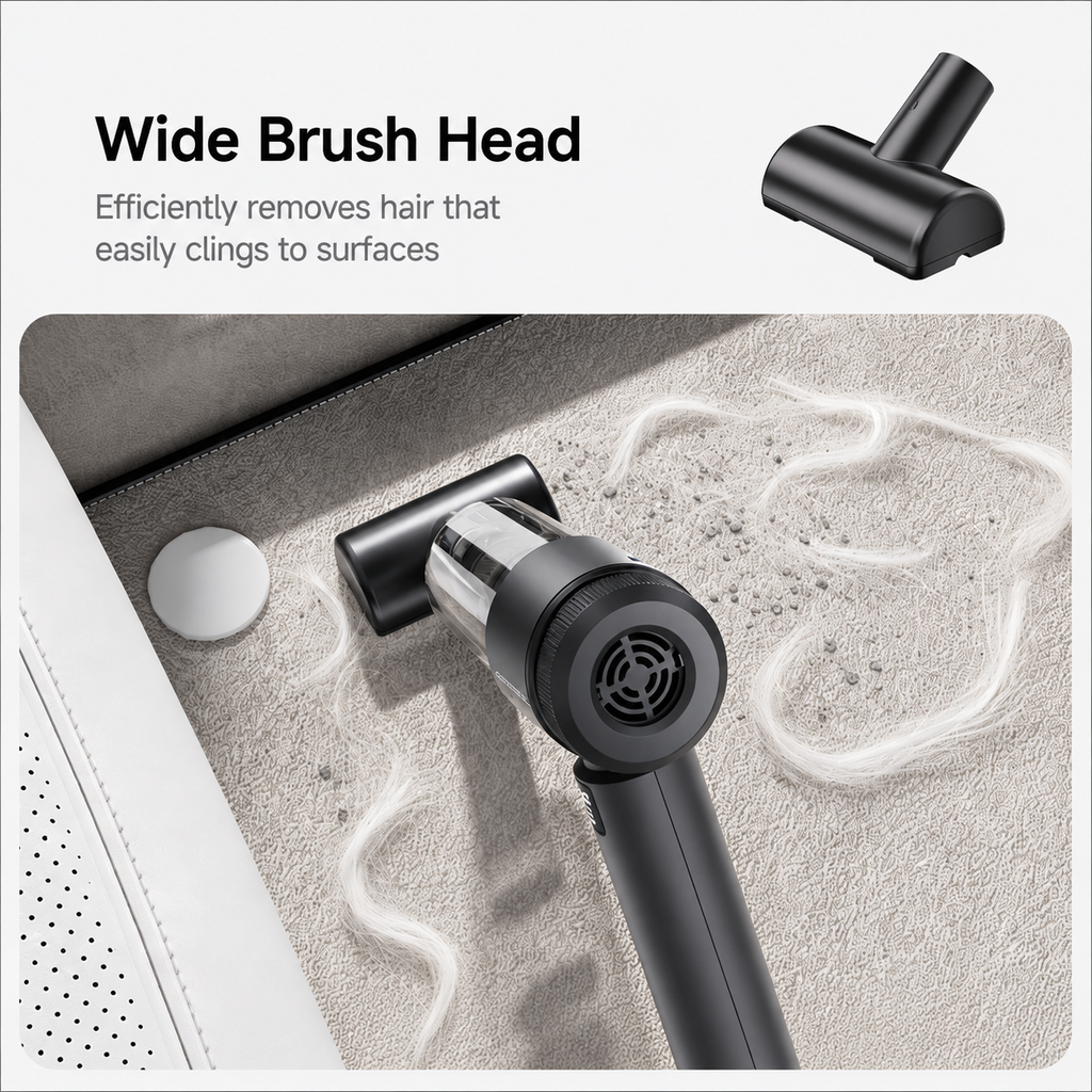 6-in-1 Cordless Handheld Pet Hair Vacuum & Air Blower