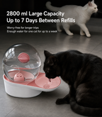Gravity-Fed Automatic Pet Water Dispenser for Cats & Dogs – No Electricity Required
