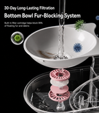 Gravity-Fed Automatic Pet Water Dispenser for Cats & Dogs – No Electricity Required