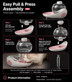 Gravity-Fed Automatic Pet Water Dispenser for Cats & Dogs – No Electricity Required