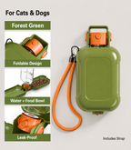 Portable 2-in-1 Pet Travel Water Bottle & Food Container for Dogs and Cats
