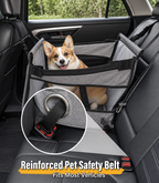 Portable Dog Car Booster Seat & Travel Bed for Small Dogs
