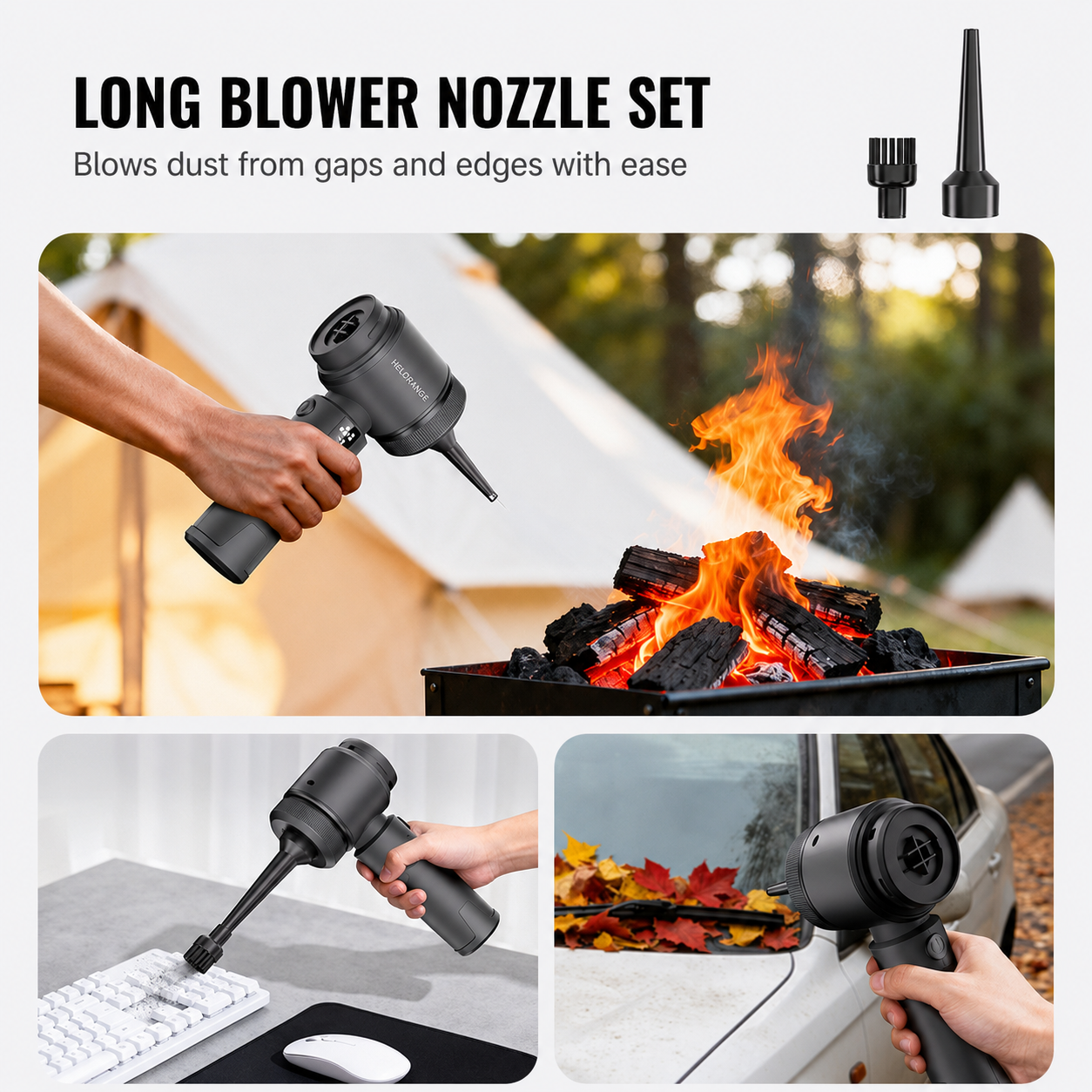6-in-1 Cordless Handheld Pet Hair Vacuum & Air Blower