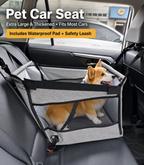 Portable Dog Car Booster Seat & Travel Bed for Small Dogs