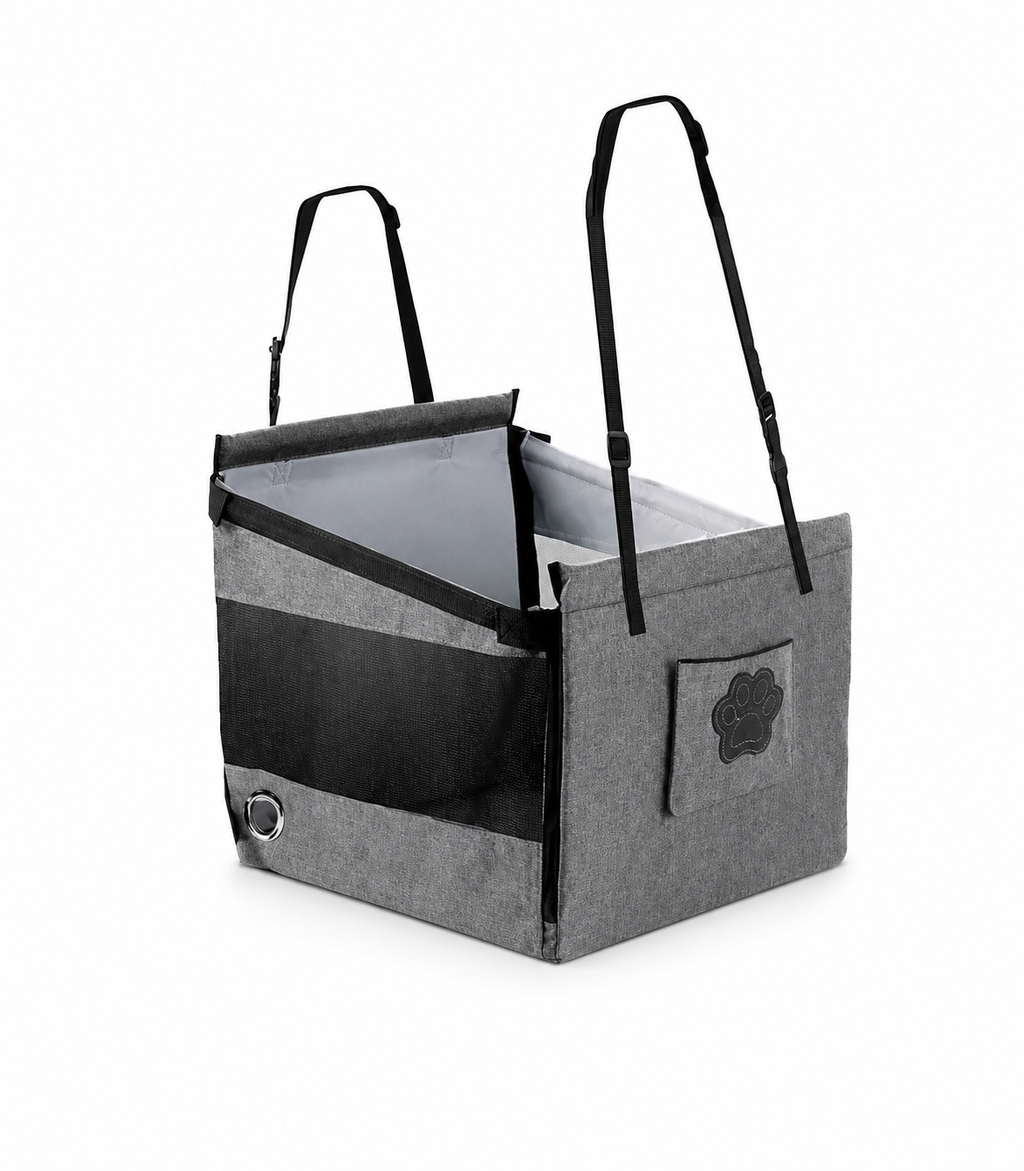 Portable Dog Car Booster Seat & Travel Bed for Small Dogs