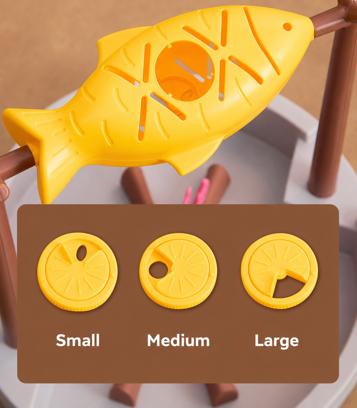 Grilled Fish Cat Treat Puzzle Toy – Interactive Snack Dispenser