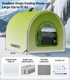 Large Enclosed Cooling Cat Cave Bed – Summer Ice House