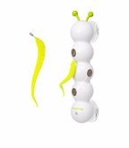 Smart Motion-Sensing Caterpillar Cat Toy with Suction Cup Teaser Wand