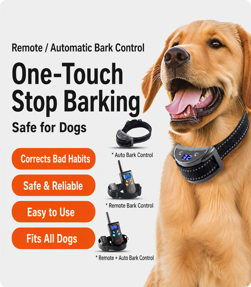 Remote Dog Training Collar with Beep, Vibration & Shock Modes
