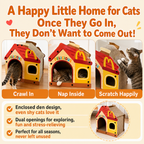 Pixel Cat Scratcher House – Corrugated Cardboard Cat Bed & Playhouse