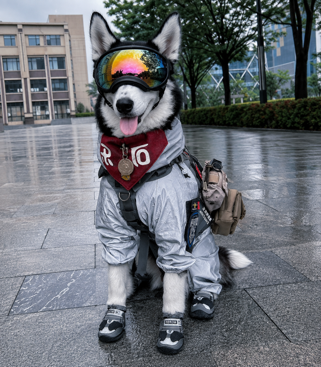 Waterproof Reflective Dog Raincoat – Full-Body Four-Leg Outdoor Jumpsuit