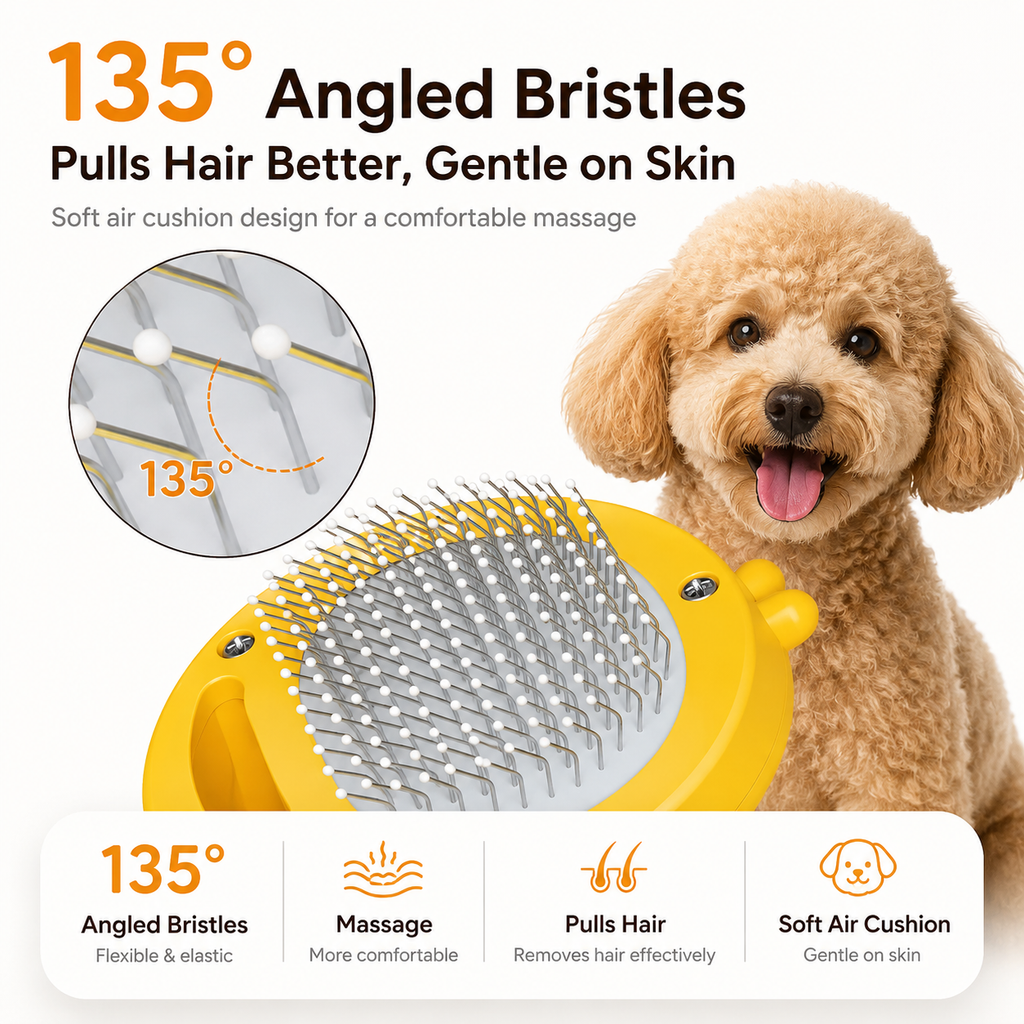 2-in-1 Pet Hair Dryer & Grooming Brush