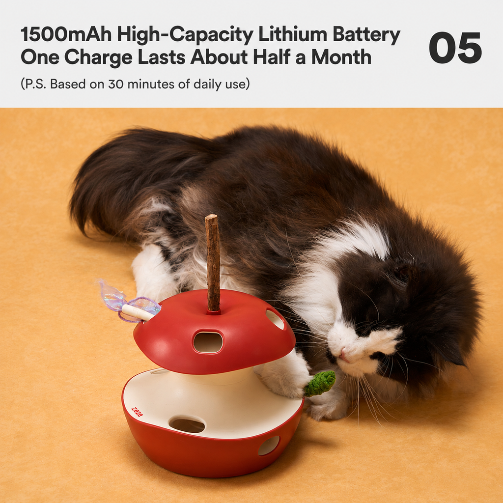 Smart Rotating Cat Toy – Automatic Interactive Teaser