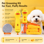 2-in-1 Pet Hair Dryer & Grooming Brush