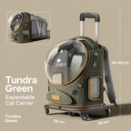 Expandable Rolling Pet Carrier Backpack