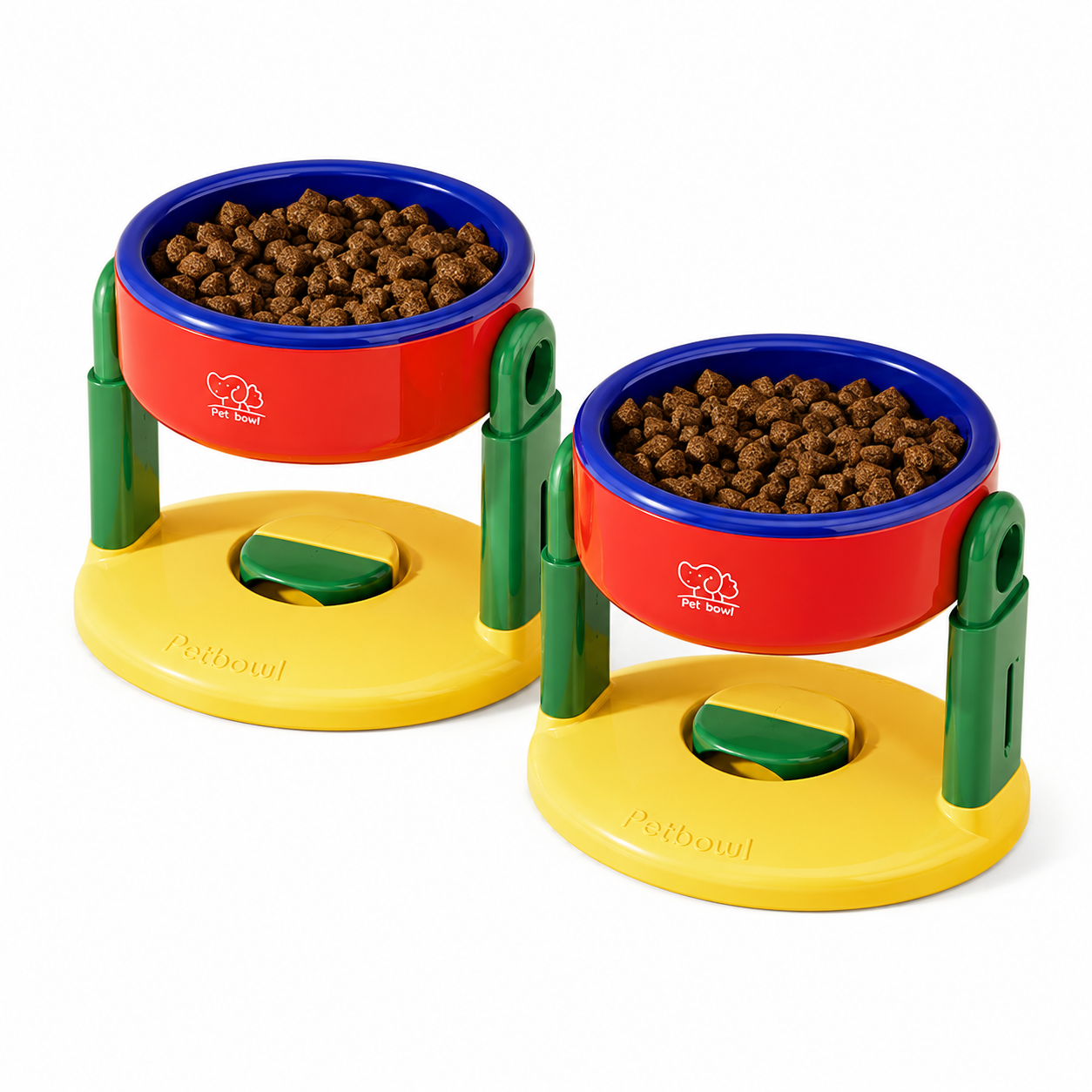 Adjustable Elevated Pet Bowl with Suction Base
