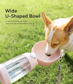 Leakproof Portable Pet Water Bottle with Fold-Out Drinking Bowl