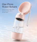 Leakproof Portable Pet Water Bottle with Fold-Out Drinking Bowl