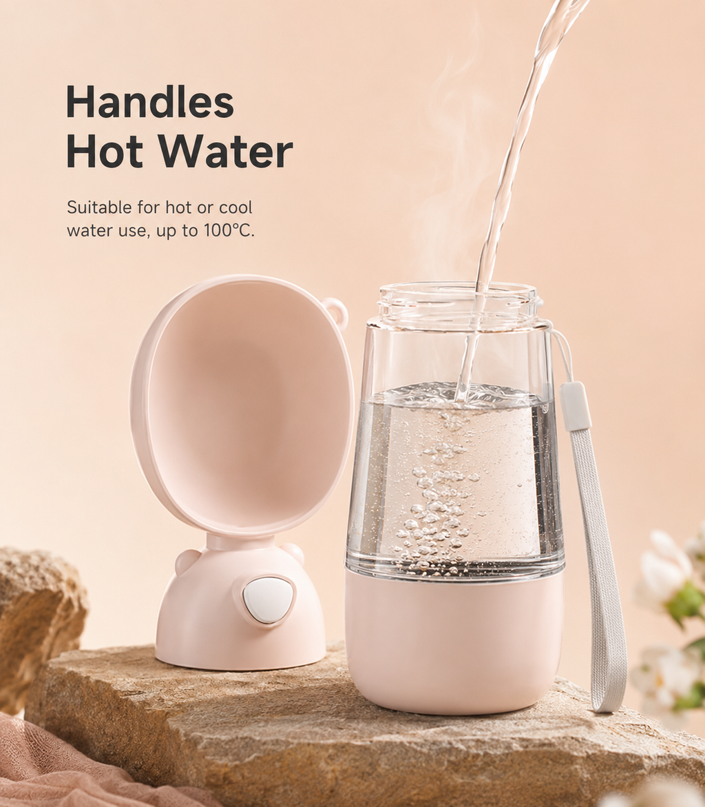 Leakproof Portable Pet Water Bottle with Fold-Out Drinking Bowl