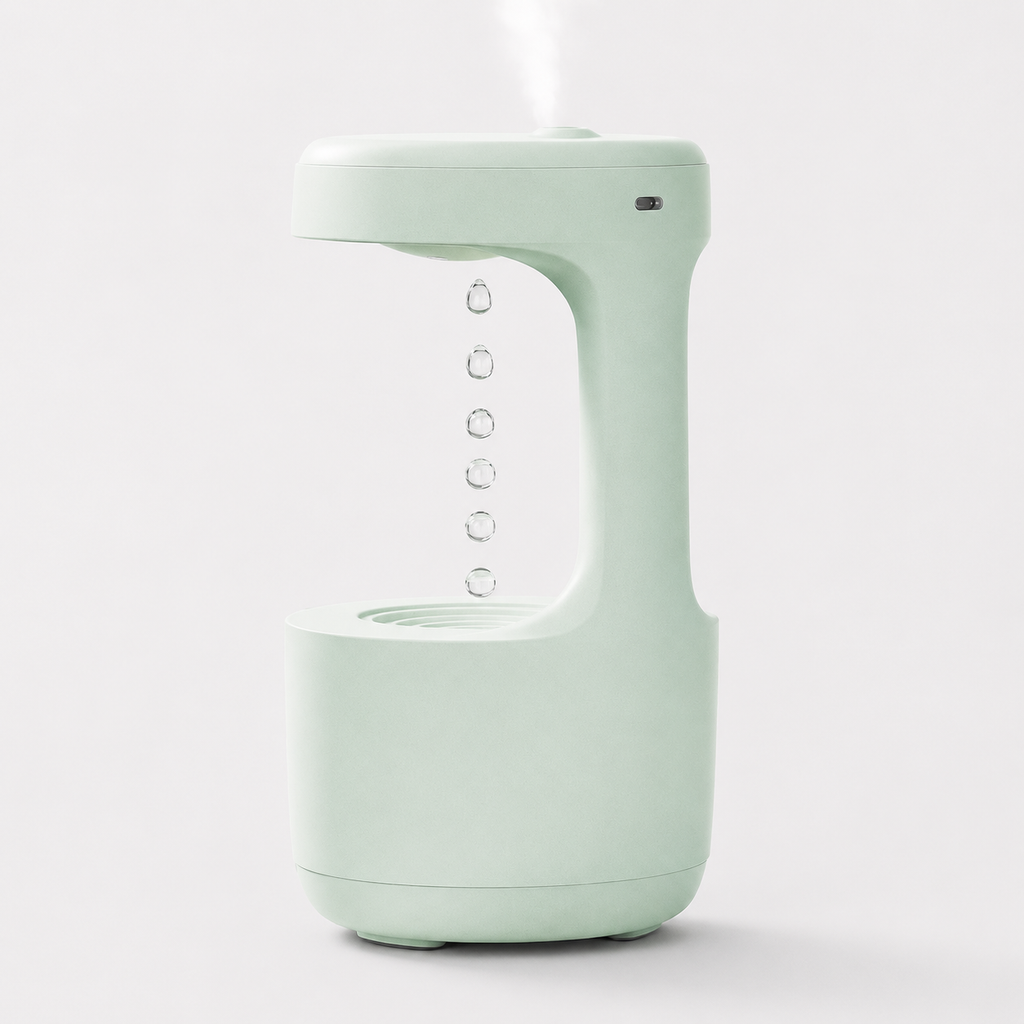 Anti-Gravity Cat Water Fountain & Cool Mist Humidifier