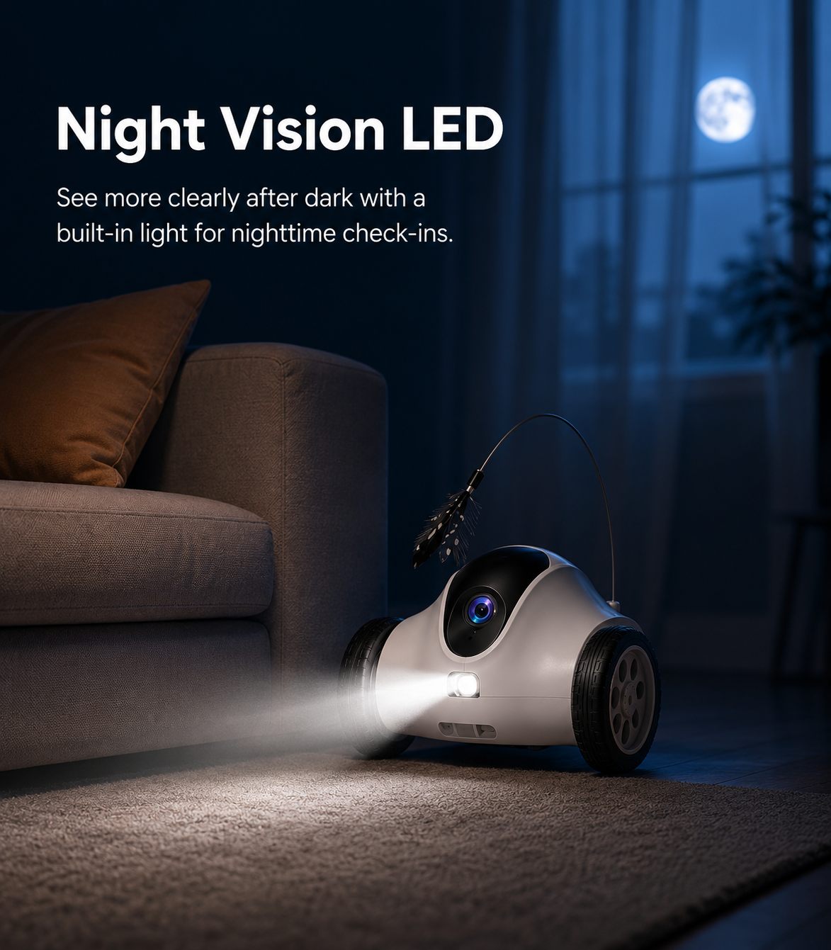 Smart Pet Camera – 360° Wireless Home Security Camera with Two-Way Audio