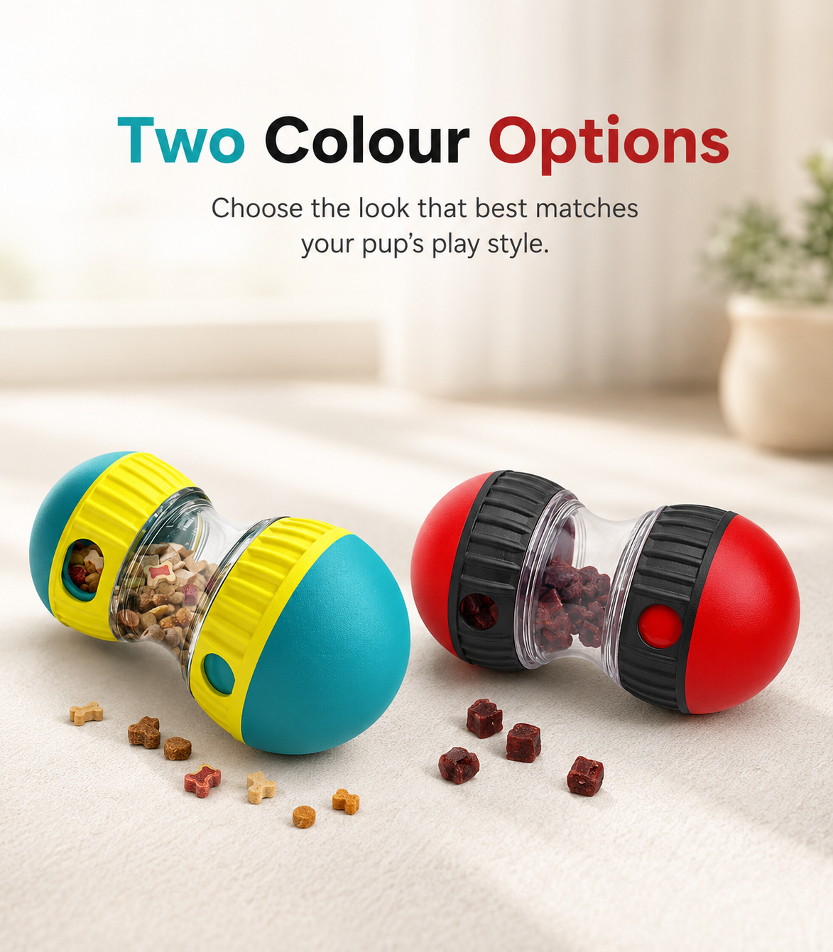 Adjustable Rolling Treat Dispenser Toy