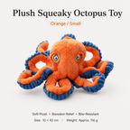 Plush Squeaky Octopus Dog Toy